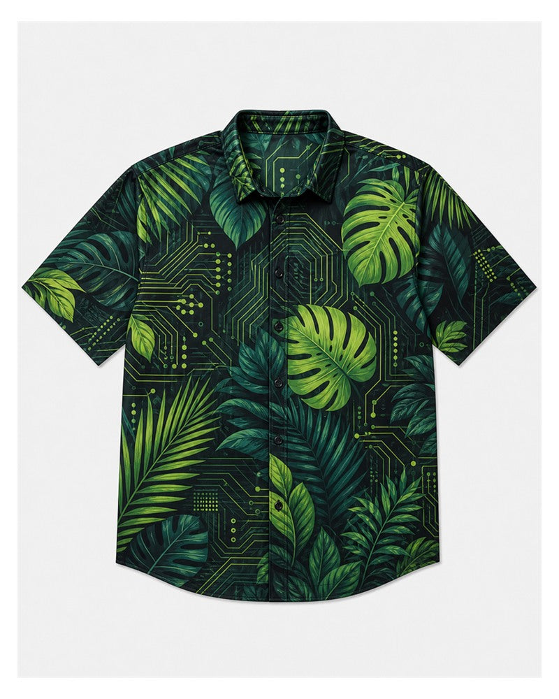 Big & Tall Graphic T-Shirt Shorts Set for big men view 2