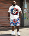 Big & Tall Graphic Two-piece Set for big men view 2