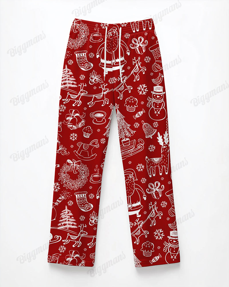 Big & Tall Graphic Pants for big men view 3