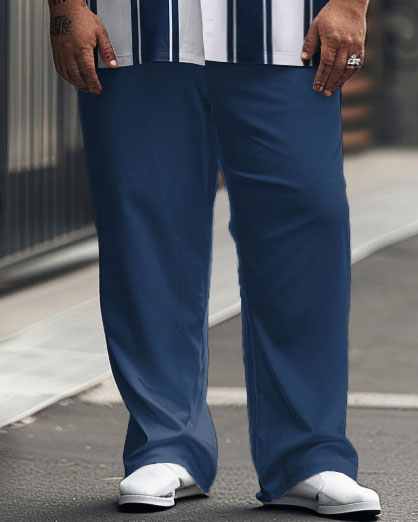 Big & Tall Striped Graphic Jeans for big men view 3