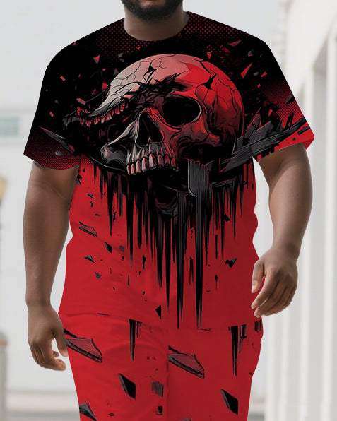 Big & Tall Skull Two-piece Set for big men view 2