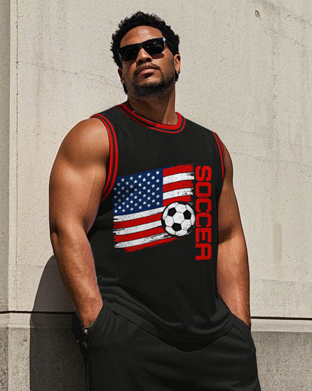 Big & Tall Graphic Two-piece Set for big men view 2