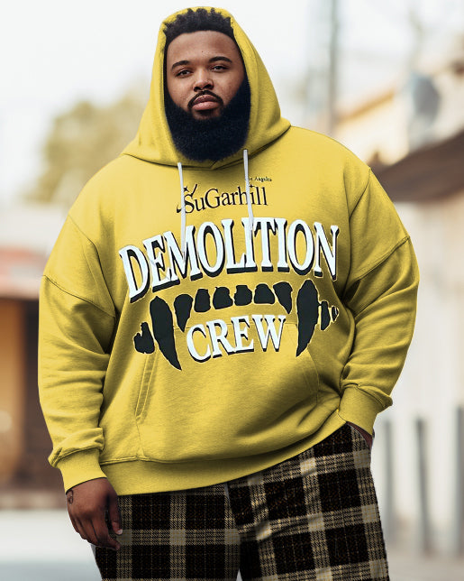 Big & Tall Graffiti Streetwear Hoodie for big men view 2