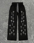 Big & Tall Gradient Geometric Striped Pants for big men view 1