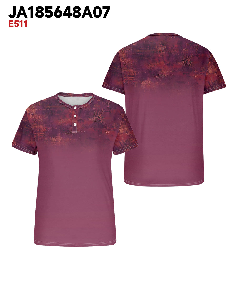 Big & Tall Red Gradient Graphic T-Shirt for big men view 3
