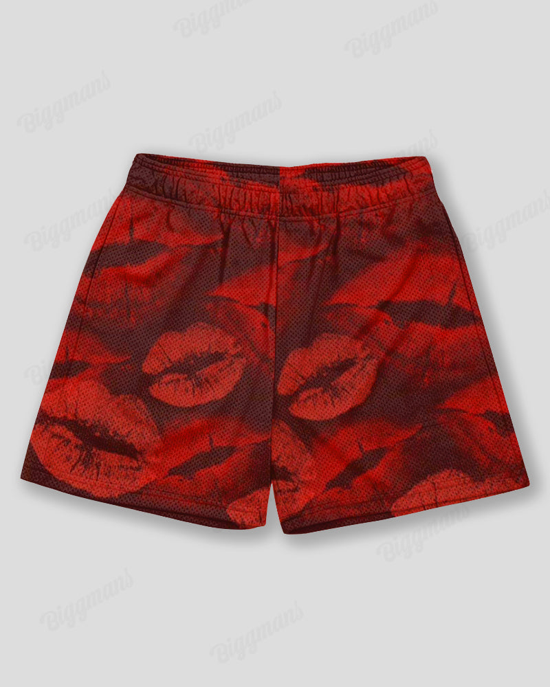 Big & Tall Graphic Graffiti Athletic Shorts for big men view 1