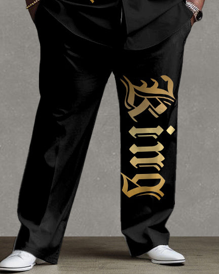 Big & Tall Graphic Two-piece Set for big men view 3