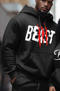 Big & Tall Graffiti Hoodie Sweatpants Set for big men view 4