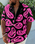 Big & Tall Pink Smiley Jeans for big men
