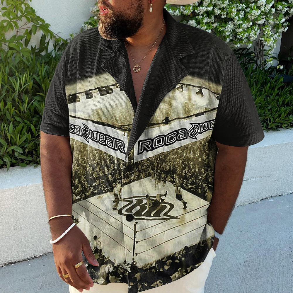 Big & Tall Vintage Short Sleeve Shirt for big men view 2
