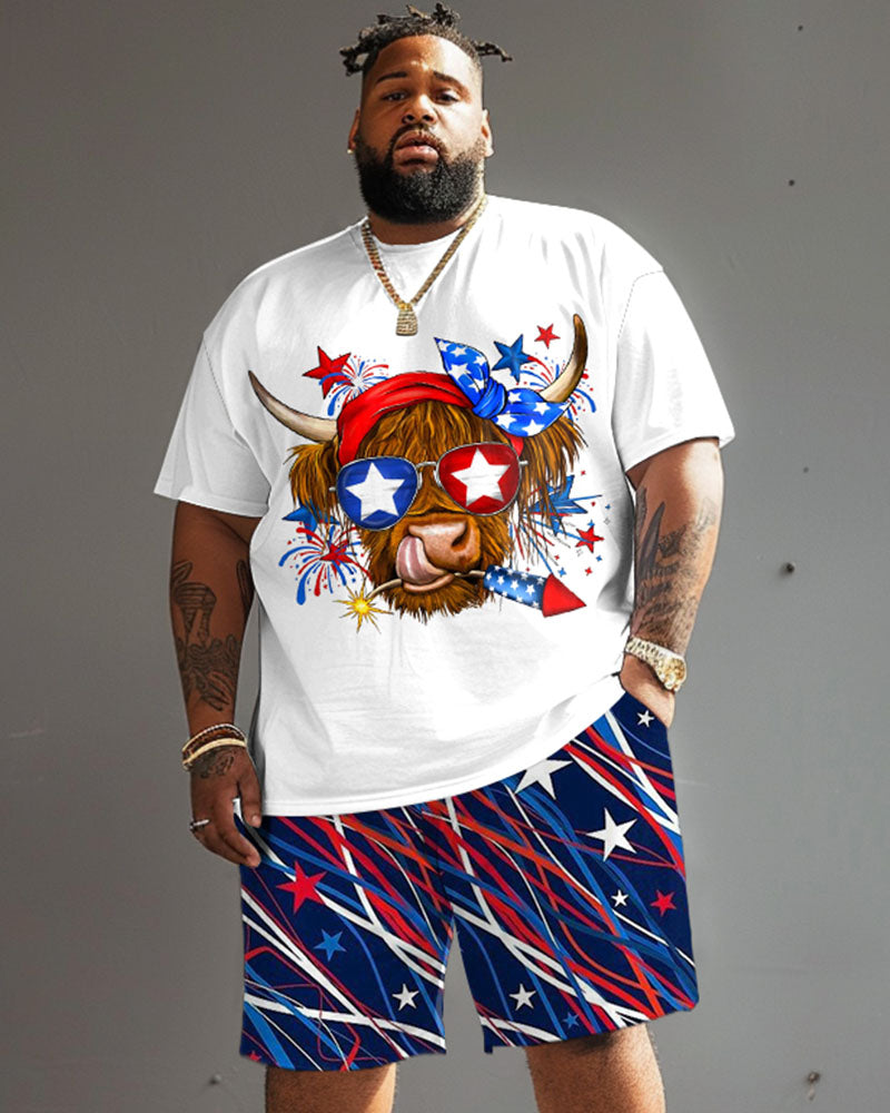 Big & Tall Graphic Two-piece Set for big men view 1