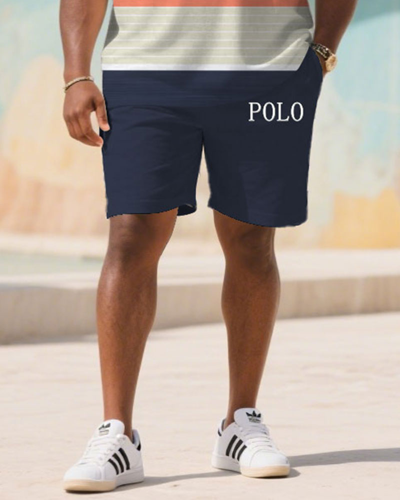 Big & Tall White Blue Striped Jeans for big men view 3