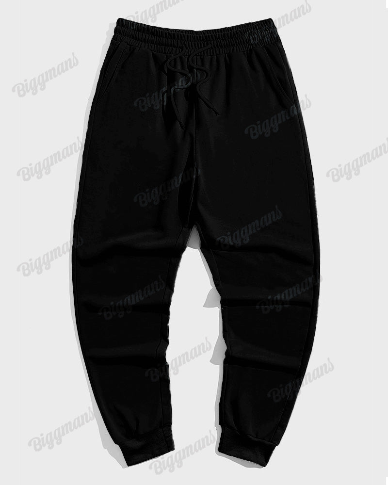 Big & Tall Streetwear Hoodie Sweatpants Set for big men view 4