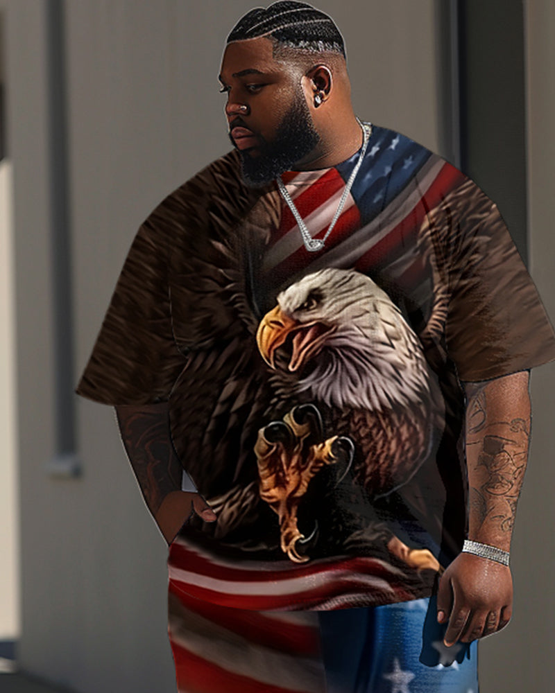 Big & Tall Graphic Two-piece Set for big men view 2