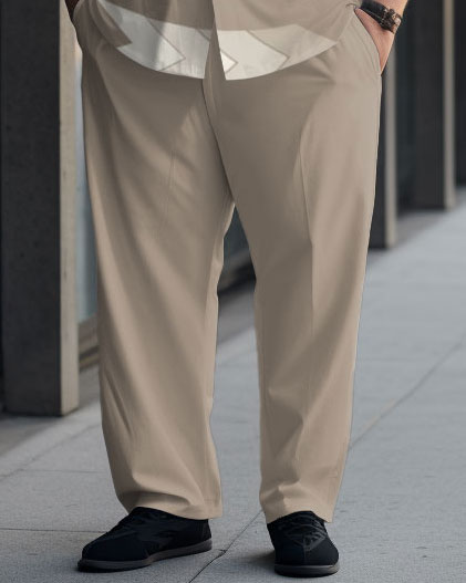 Big & Tall Gradient T-Shirt Pants Set for big men view 3