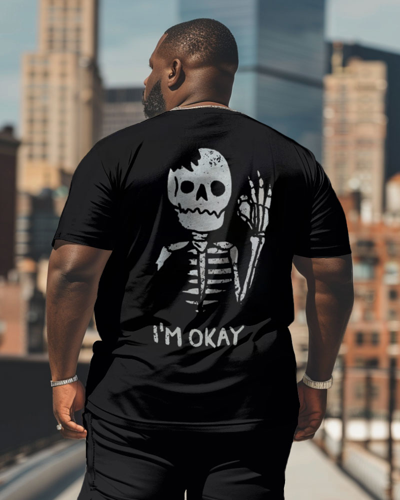Big & Tall Skull T-Shirt for big men view 1