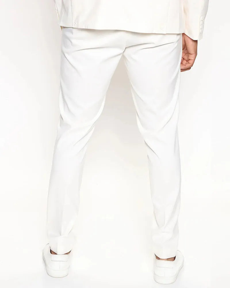 Big & Tall Solid Color Business Casual Two-piece Set for big men view 17
