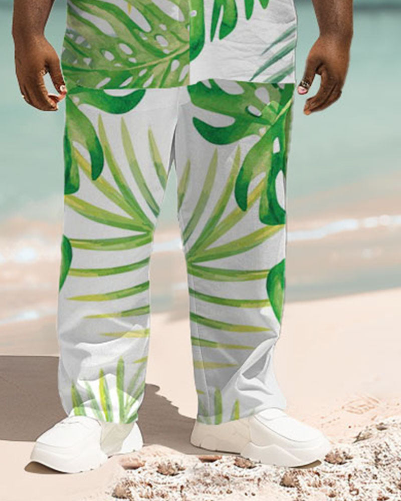 Big & Tall Hawaiian Graphic Jeans for big men view 3