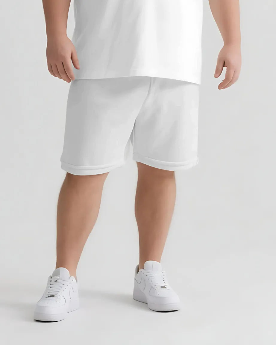 Big & Tall Streetwear T-Shirt Shorts Set for big men view 7
