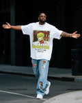 Big & Tall Denim T-Shirt Pants Set for big men view 1