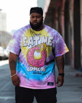 Big & Tall Graffiti Streetwear T-Shirt for big men