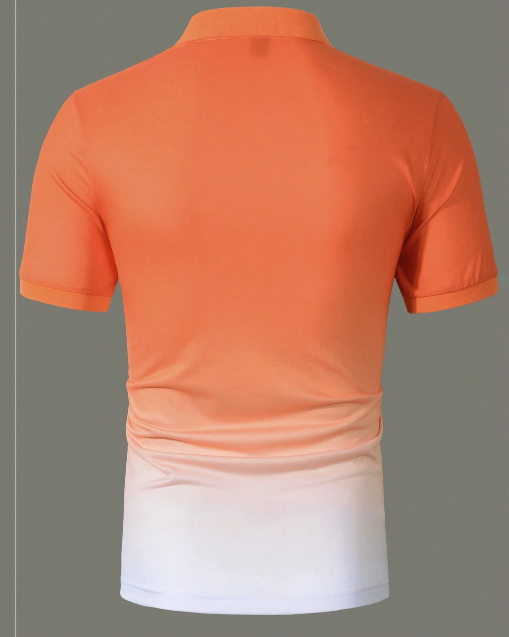 Big & Tall Orange Gradient Short Sleeve Shirt for big men view 2