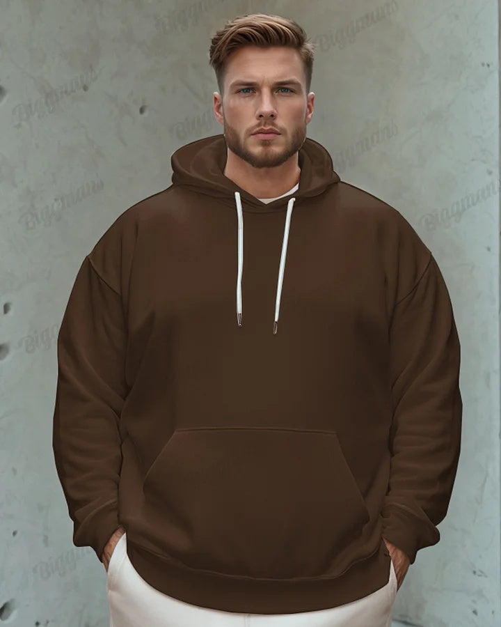 Big & Tall Solid Color Hoodie for big men view 6