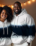 Big & Tall Gradient Geometric Hoodie Sweatpants Set for big men view 3