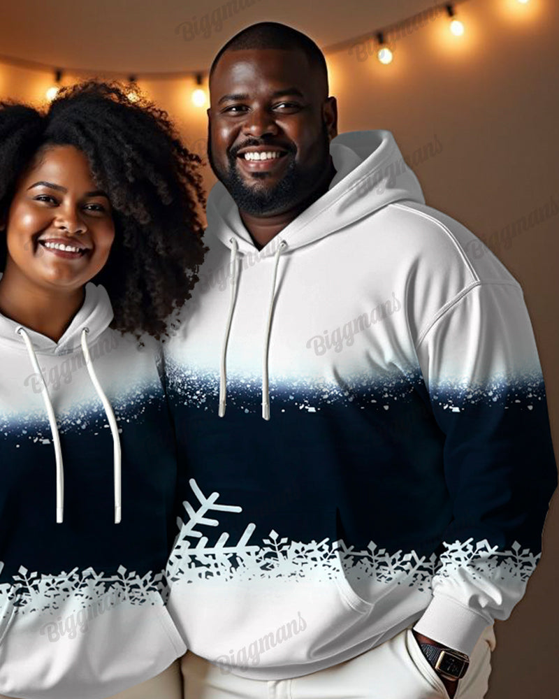 Big & Tall Gradient Geometric Hoodie Sweatpants Set for big men view 3