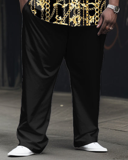 Big & Tall Graphic Shirt Pants Set for big men view 3