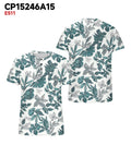 Big & Tall Hawaiian Graphic Floral T-Shirt for big men view 3