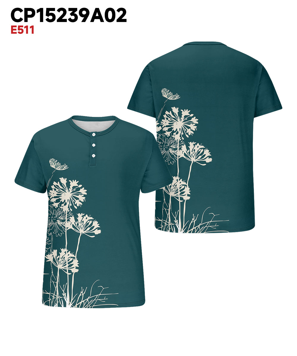 Big & Tall Green Graphic T-Shirt for big men view 3