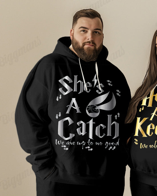 Big & Tall Graphic Hoodie for big men view 3
