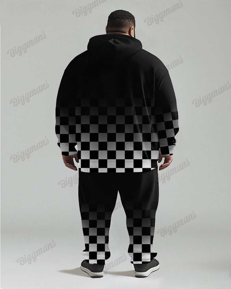 Big & Tall Gradient Graphic Hoodie for big men view 2