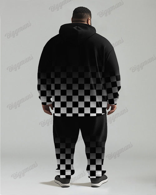 Big & Tall Gradient Graphic Hoodie for big men view 2