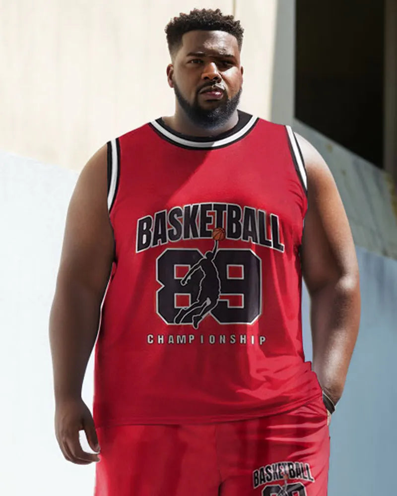 Big & Tall Athletic Tank Top for big men view 3