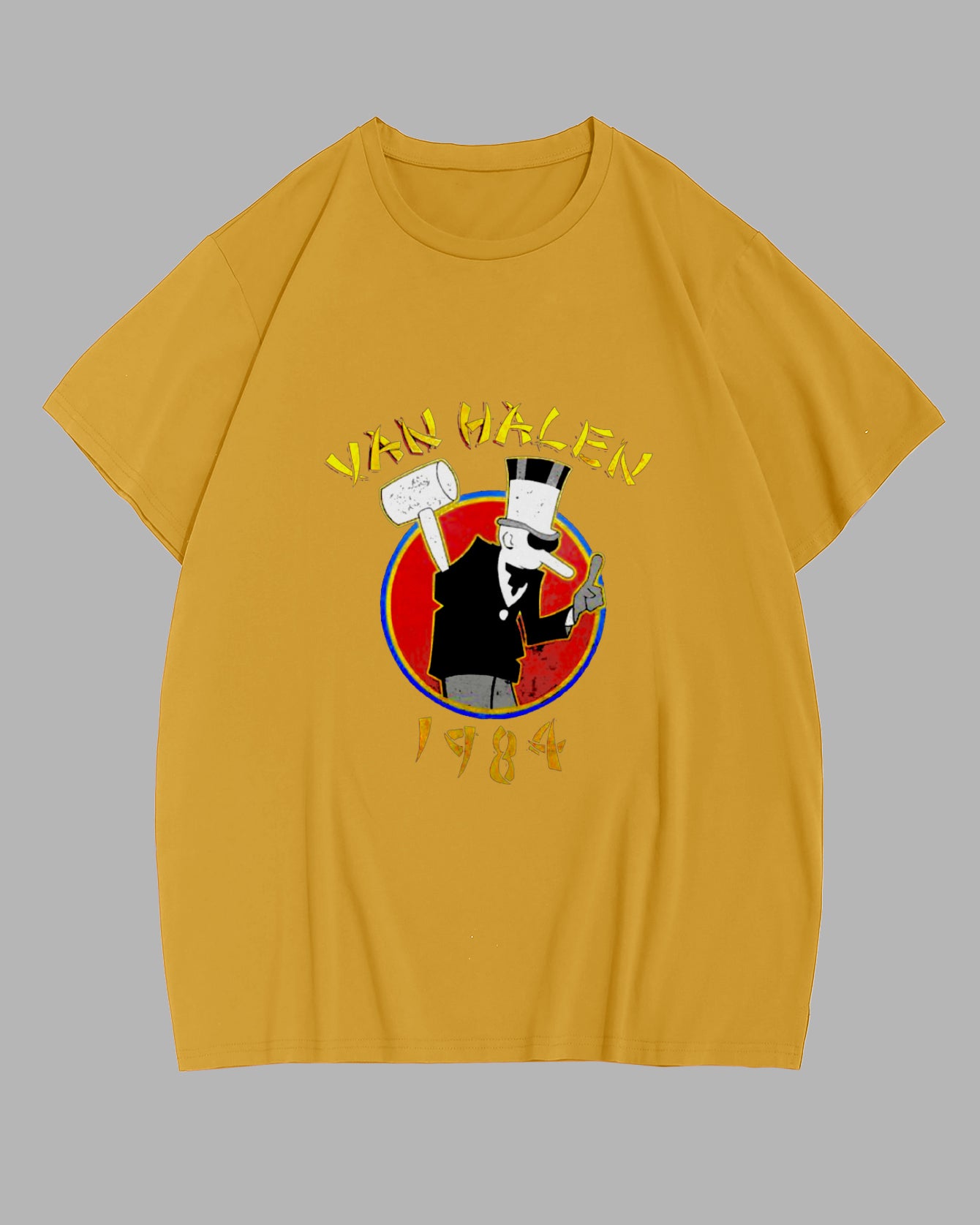 Big & Tall Yellow Graphic T-Shirt for big men