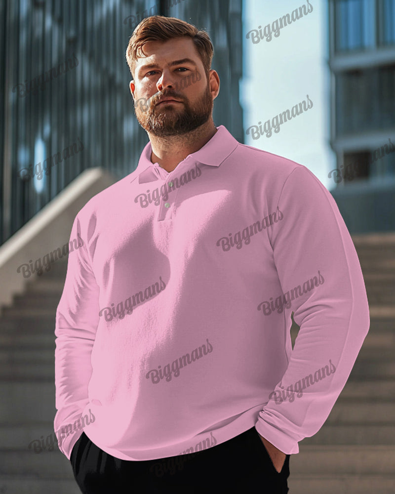 Big & Tall Solid Color Polo Shirt for big men view 9