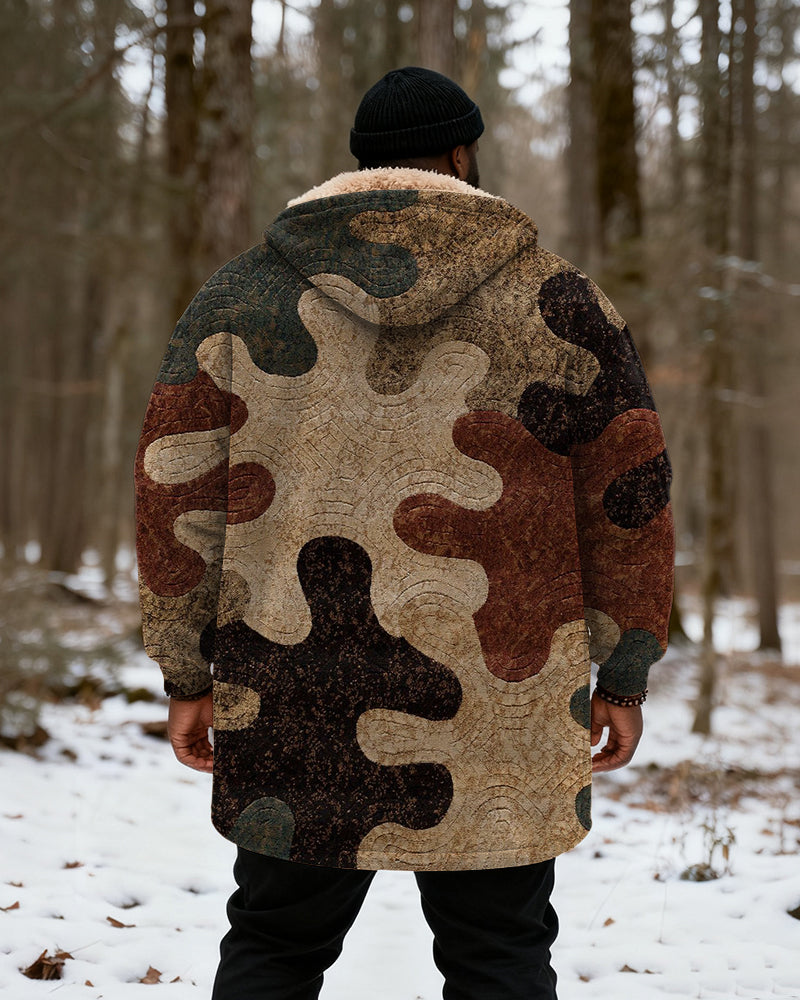 Big & Tall Camouflage Vintage Hoodie for big men view 3
