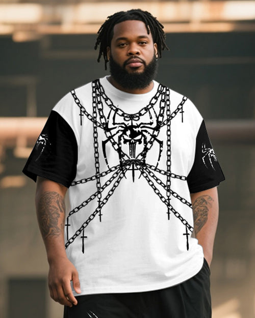 Big & Tall Graphic T-Shirt Pants Set for big men view 2