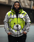 Big & Tall Graffiti Streetwear Hoodie for big men