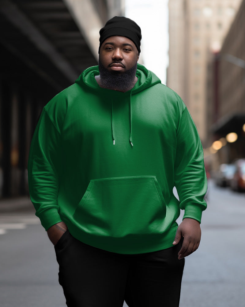 Big & Tall Solid Color Hoodie for big men view 9