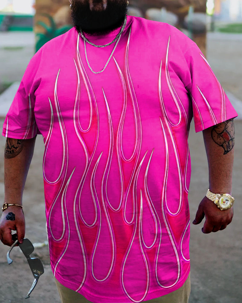 Big & Tall Pink Streetwear Jeans for big men