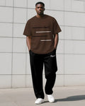 Big & Tall Graphic T-Shirt Pants Set for big men view 1