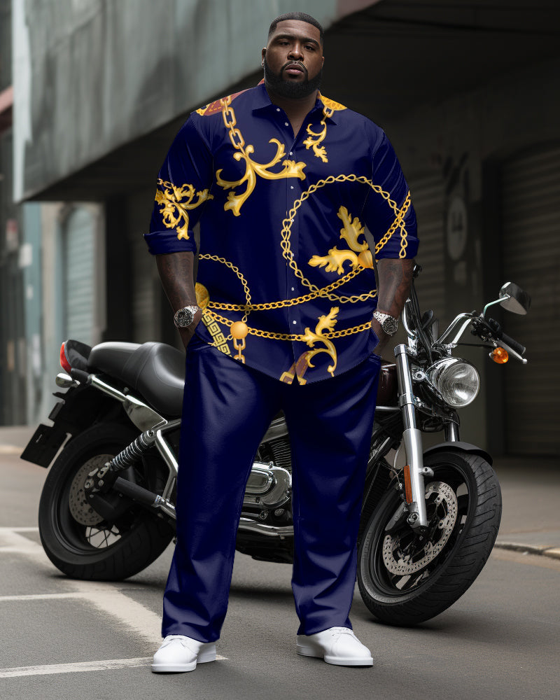 Big & Tall Vintage Two-piece Set for big men view 1