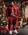 Big & Tall Red Skull Hoodie for big men view 1