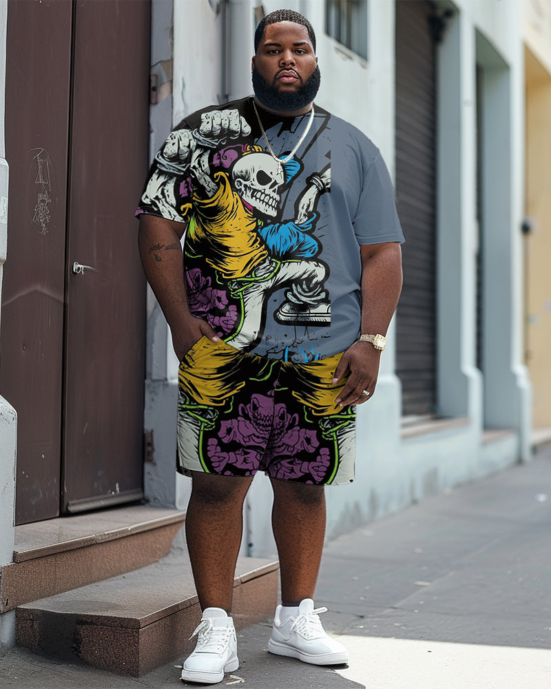 Big & Tall Graphic Skull Jeans for big men view 1