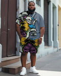 Big & Tall Graphic Skull Jeans for big men view 1