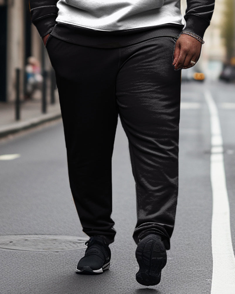 Big & Tall Colorblock Athletic Hoodie for big men view 3