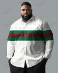 Big & Tall Colorblock Long Sleeve Shirt for big men view 1